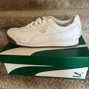 Puma White-puma Team Gold gum sole Men’s size 11